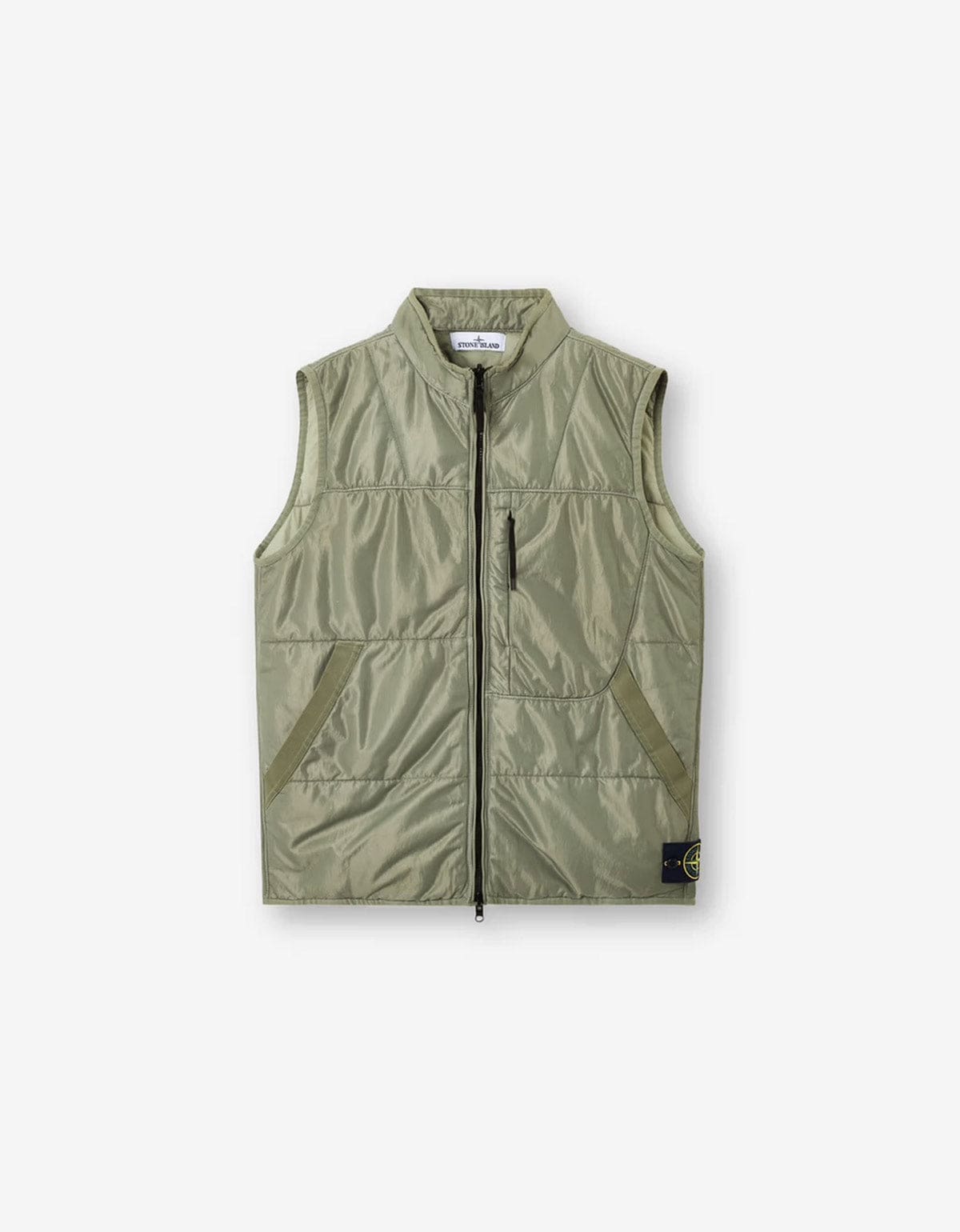 Stone Island Green Run-Proof Nylon Mesh-TC Gilet