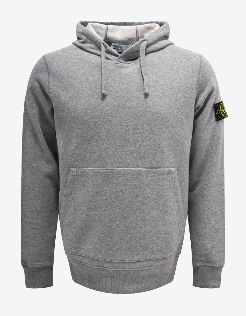 Stone Island Grey Compass Badge Hoodie