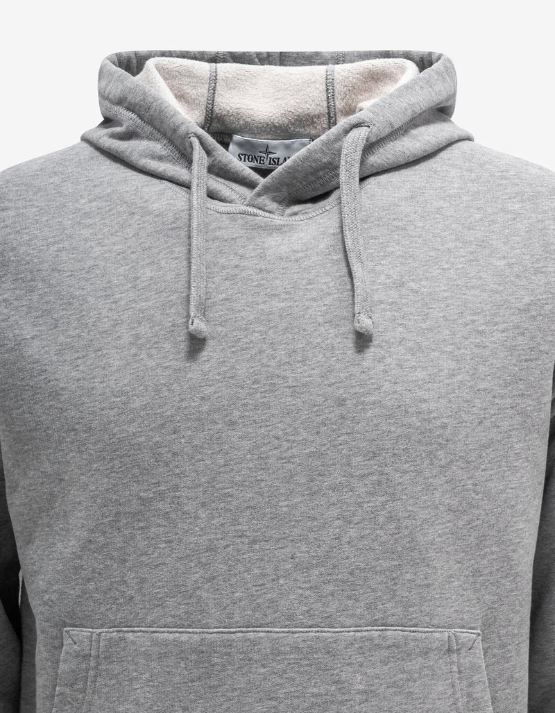 Stone Island Grey Compass Badge Hoodie