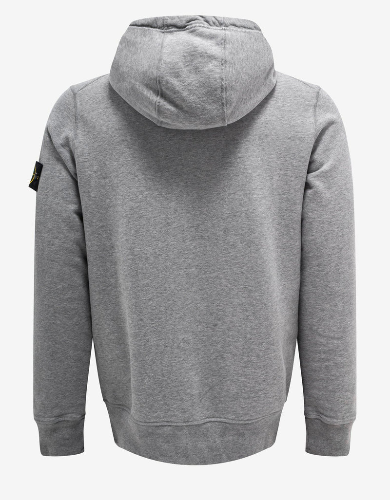 Stone Island Grey Compass Badge Hoodie