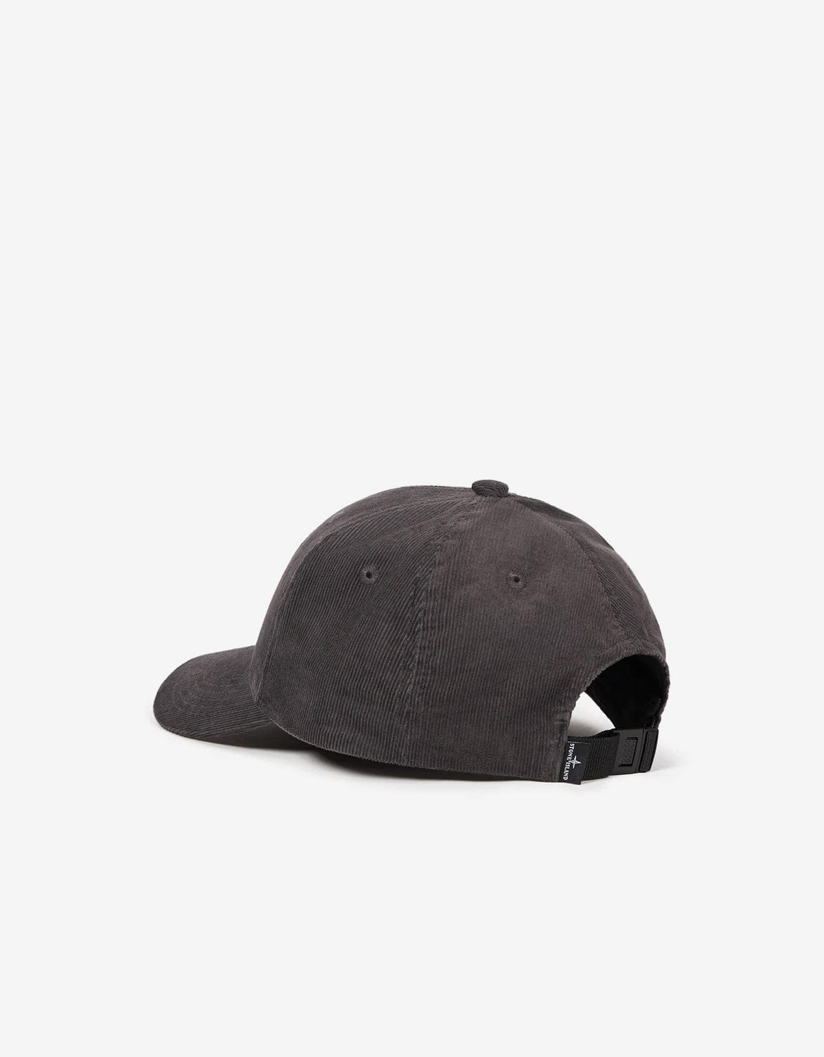 Stone Island Grey Corduroy Logo Cap