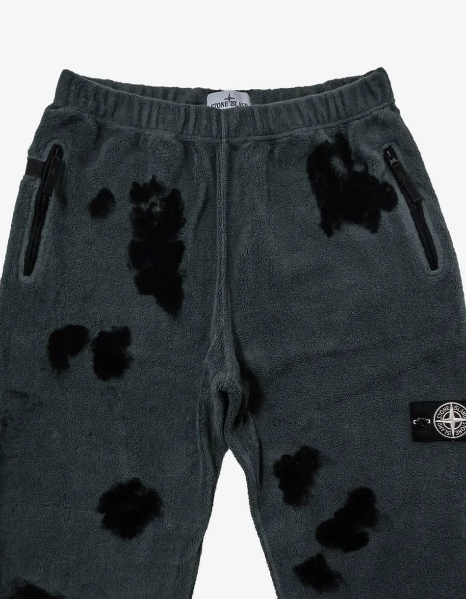 Stone Island Grey Garment Dyed Fleece Pants