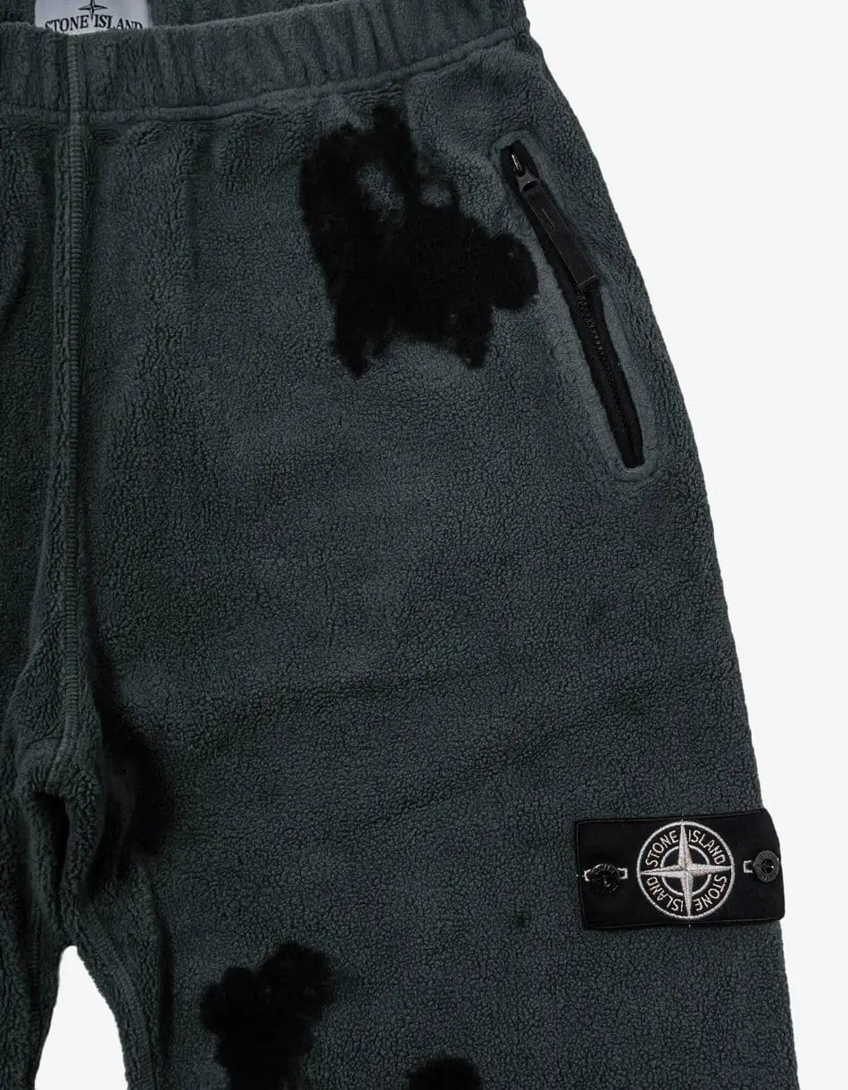 Stone Island Grey Garment Dyed Fleece Pants