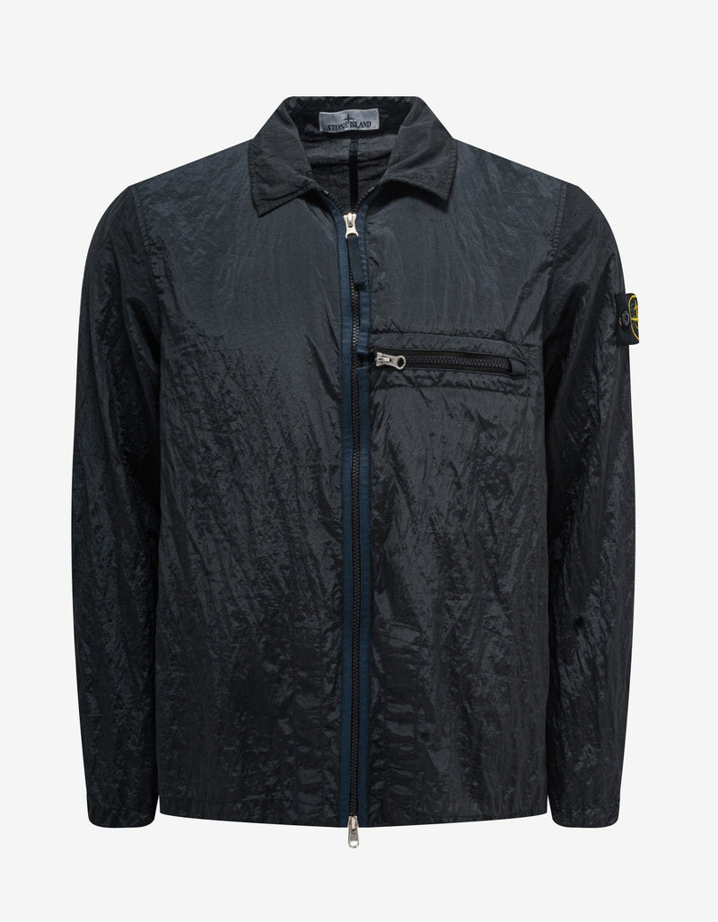 Stone Island Grey Nylon Metal Overshirt