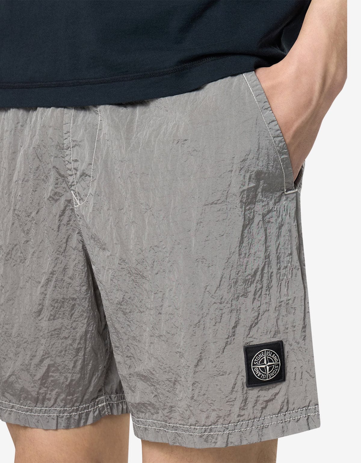 Stone Island Grey Nylon Metal Swim Shorts – Zoo Fashions