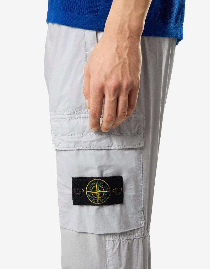 Stone Island Grey Paracadute Cargo Trousers