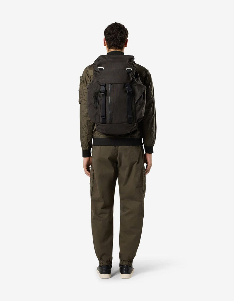 Stone Island Grey Resin Treated Cordura 1500 Backpack