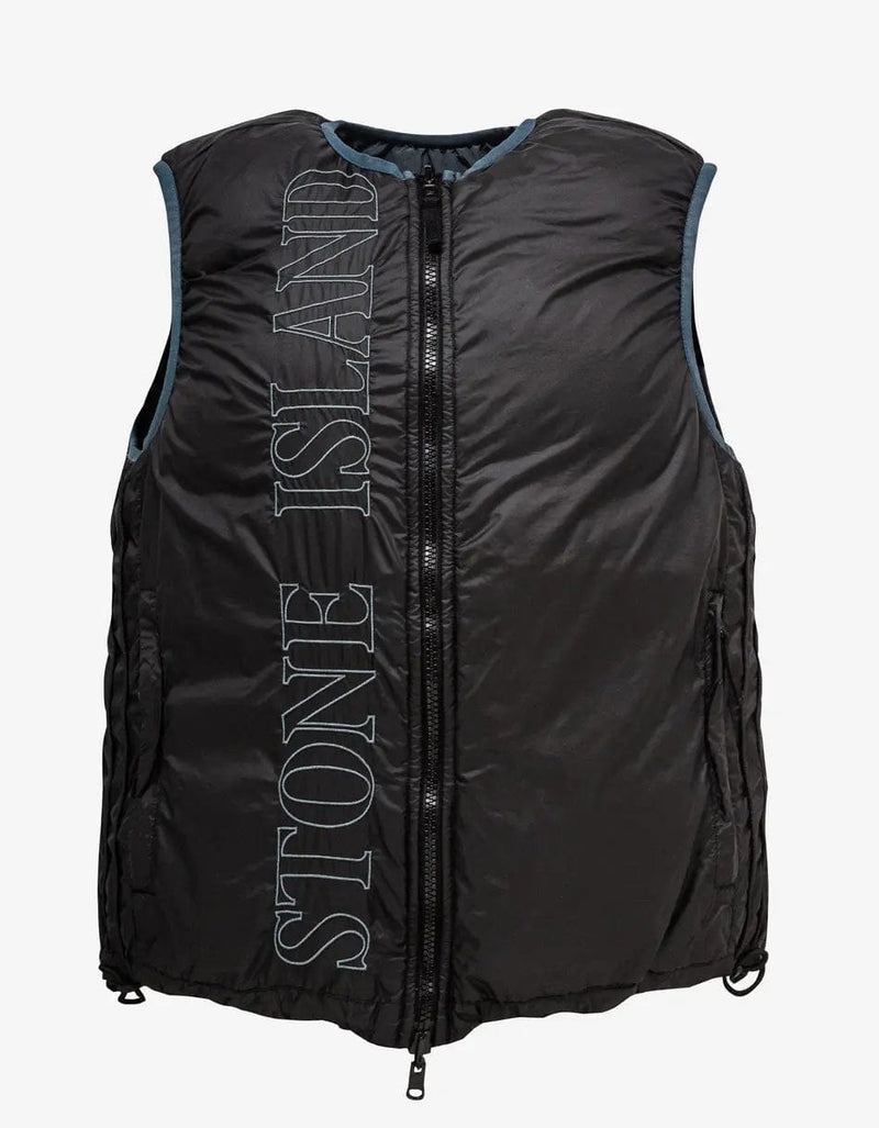 Stone Island Grey Reversible Nylon Metal Down Gilet – Zoo Stone Island Grey Reversible Nylon Metal Down Gilet – Zoo