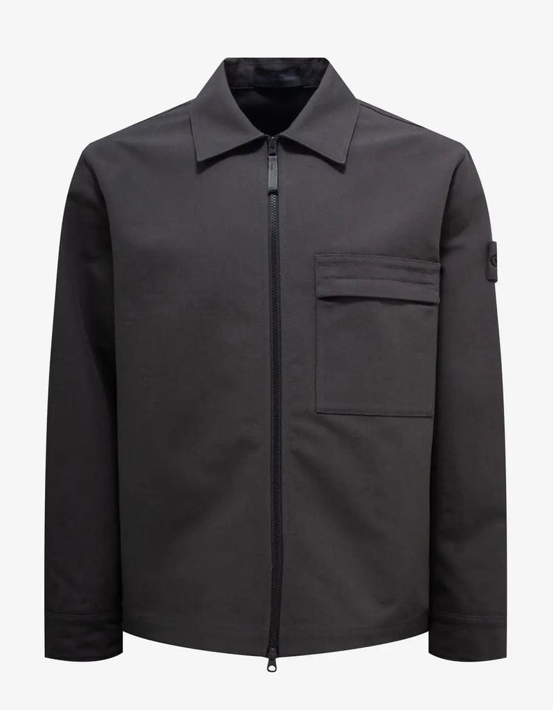 Stone island zip neck overshirt shop