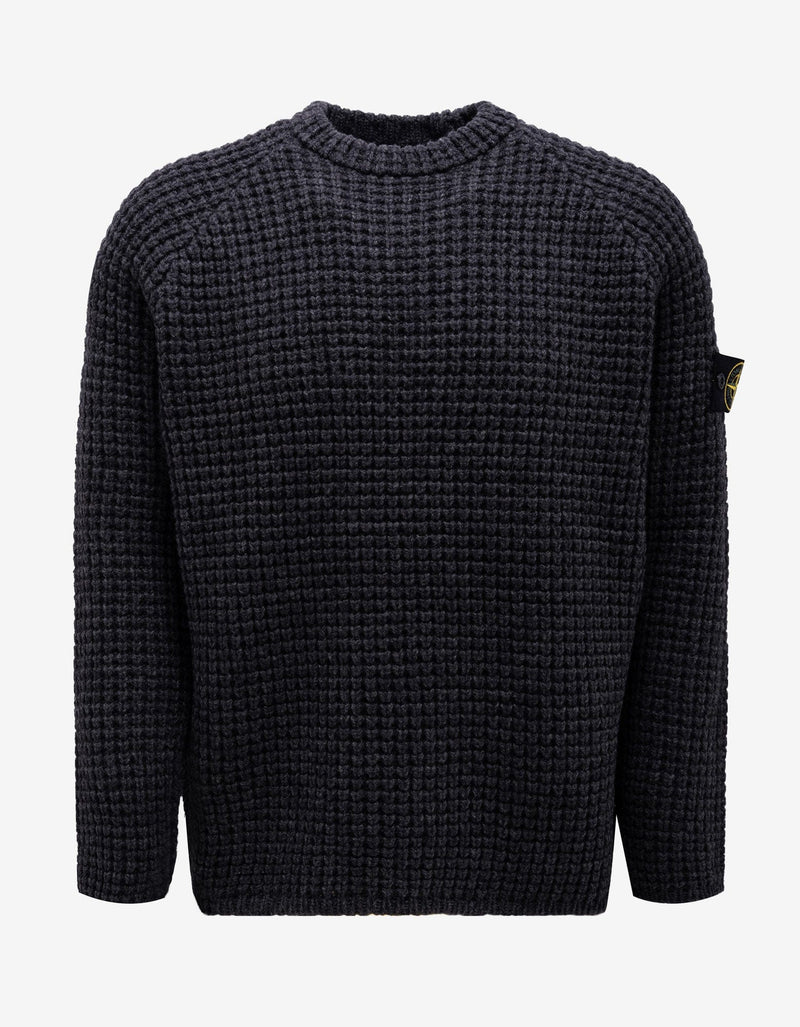 Stone Island Grey Waffle Sweater
