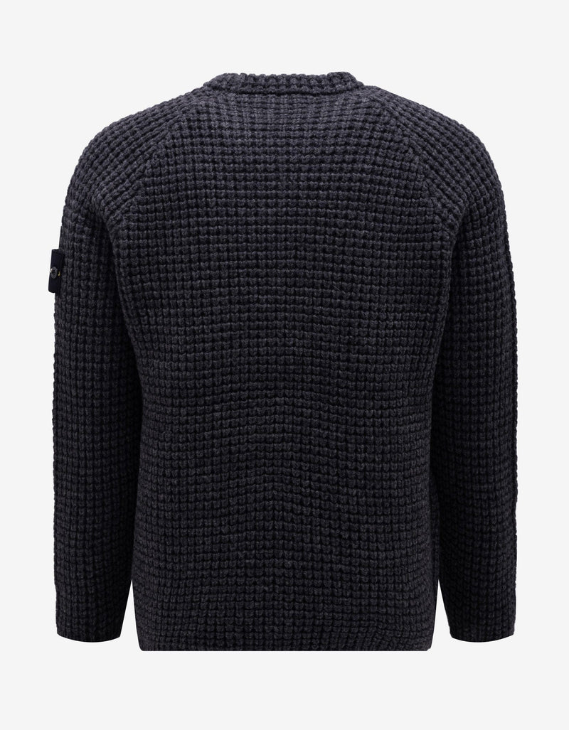 Stone Island Grey Waffle Sweater