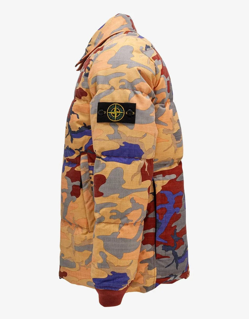 Stone Island Heritage Camo Ripstop Nylon Down Jacket
