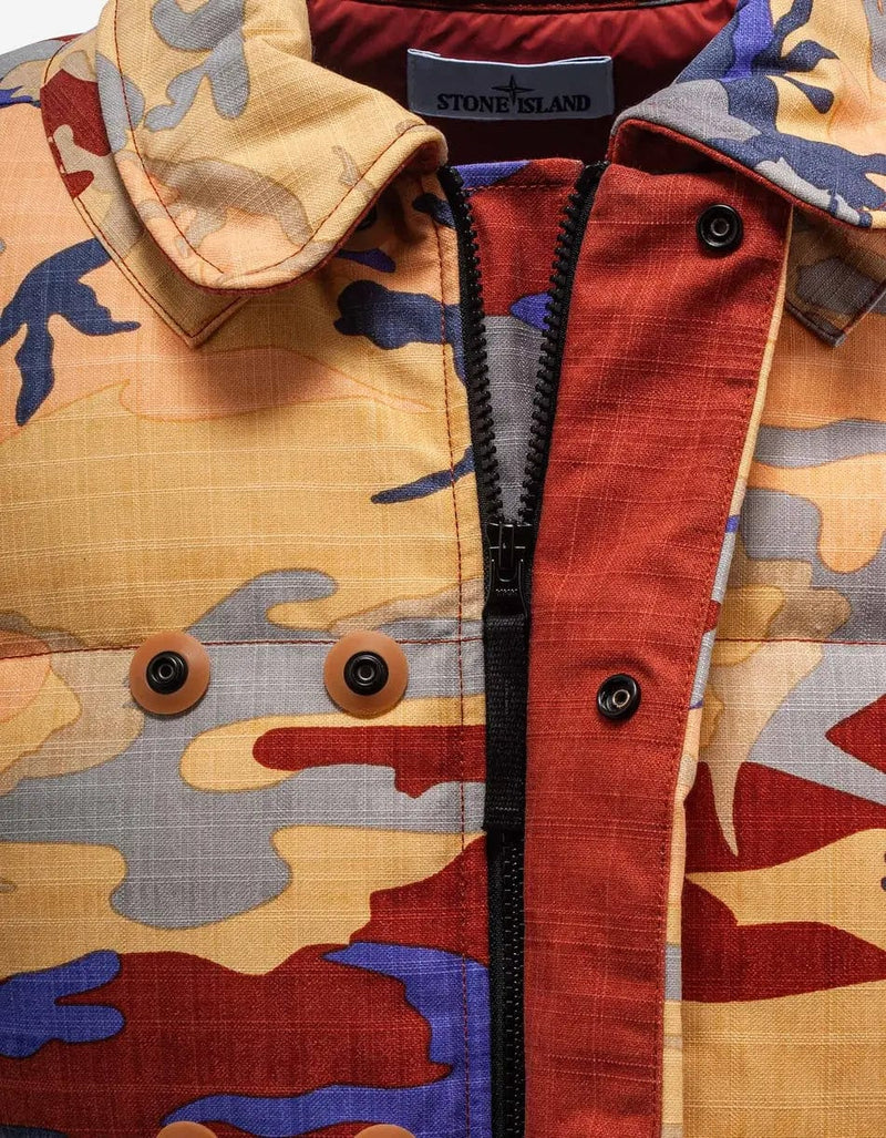 Stone Island Heritage Camo Ripstop Nylon Down Jacket