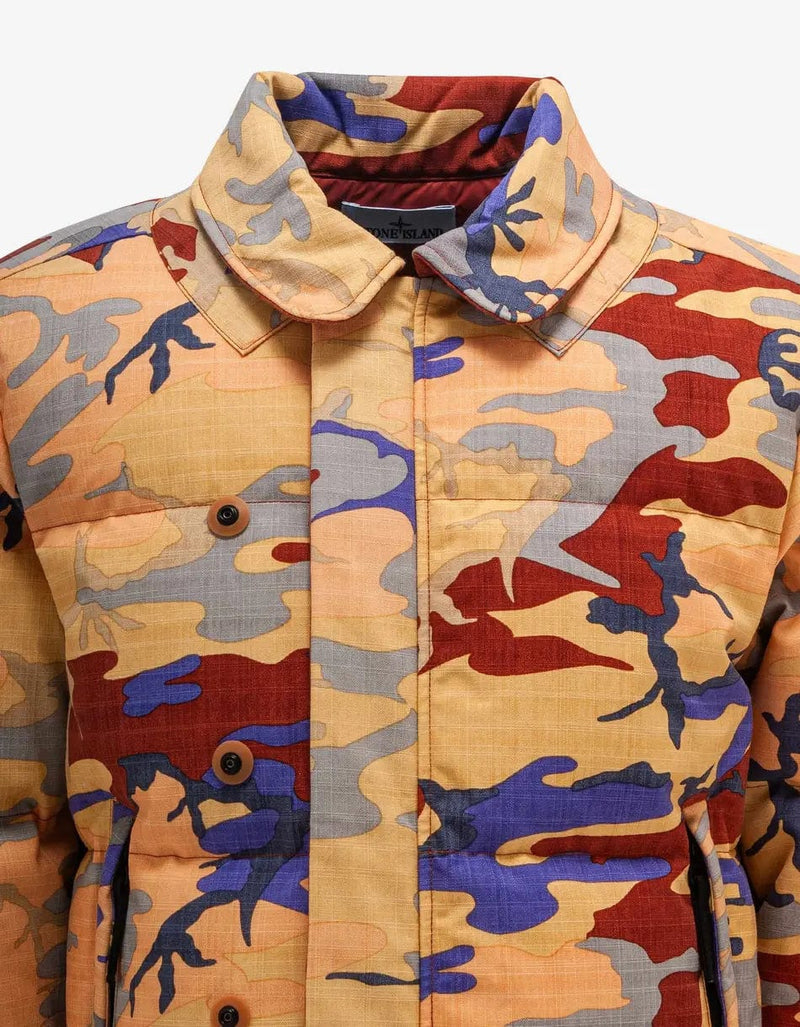 Stone Island Heritage Camo Ripstop Nylon Down Jacket