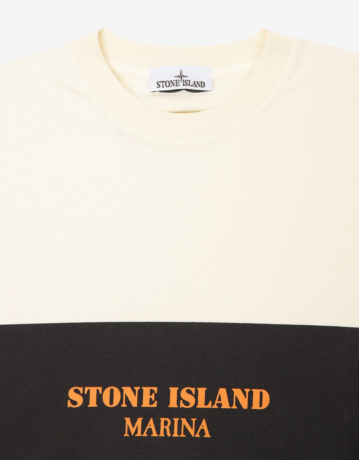 Stone Island Marina Ivory White Logo T-Shirt
