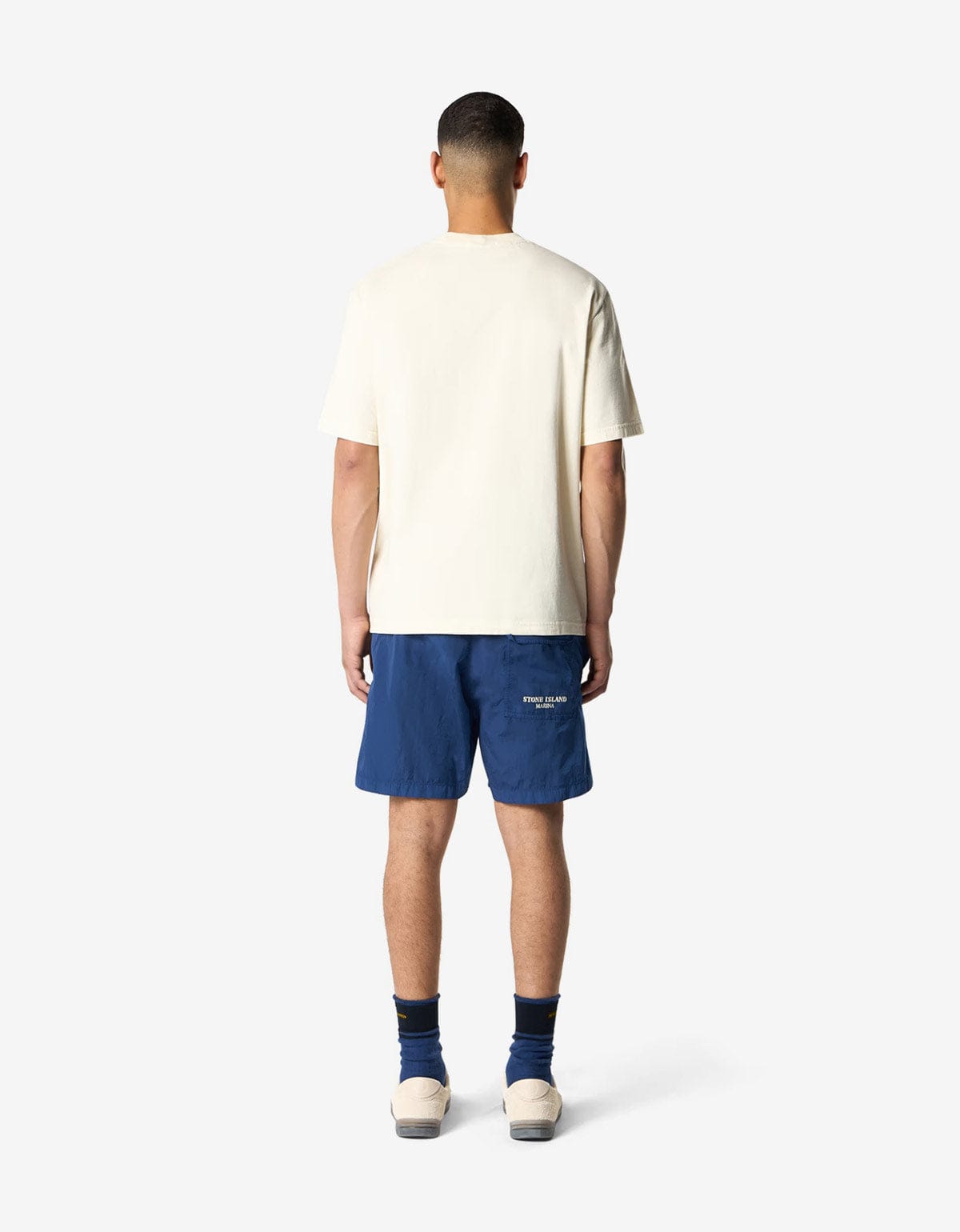 Stone Island Marina Ivory White Logo T-Shirt