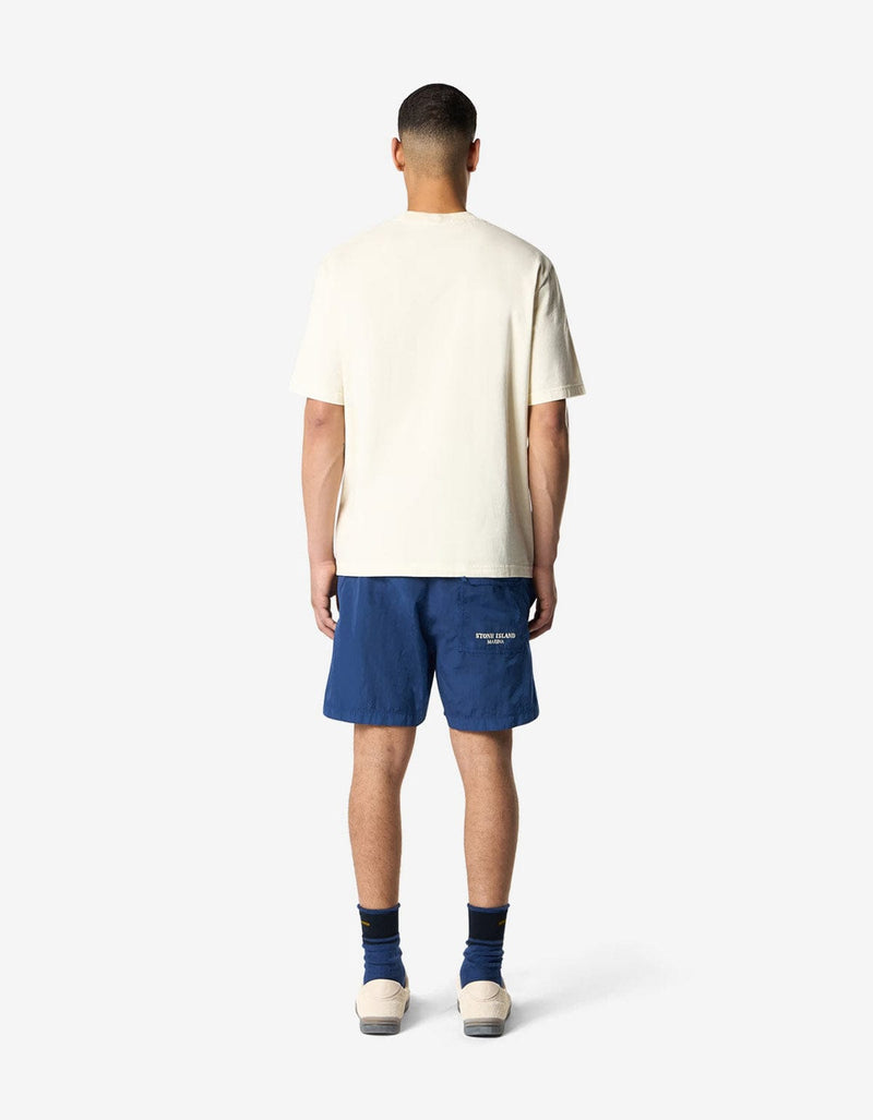 Stone Island Marina Ivory White Logo T-Shirt