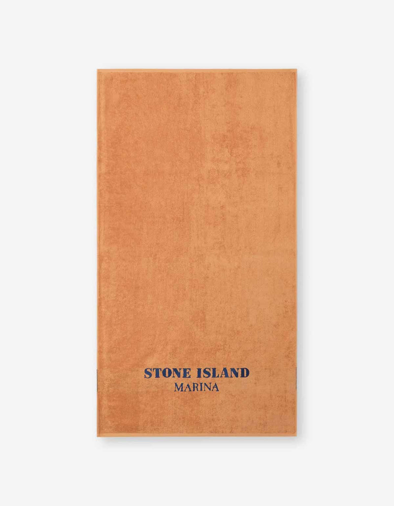 Stone Island Marina Orange Beach Towel
