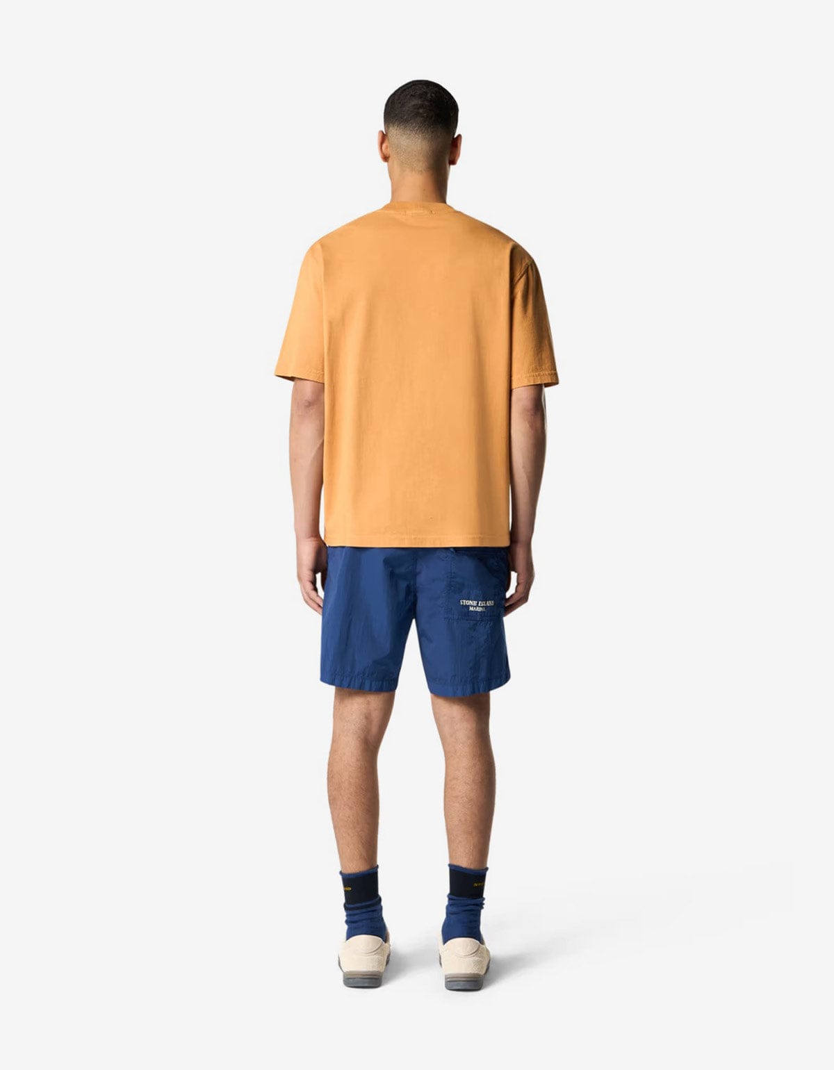 Stone Island Marina Orange Logo T-Shirt