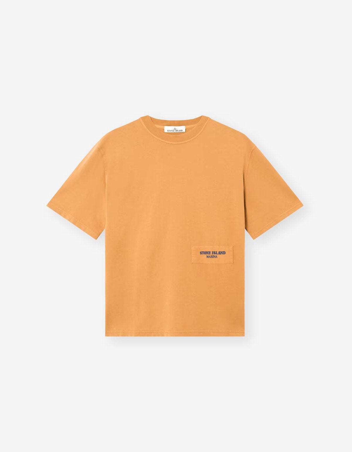 Stone Island Marina Orange Logo T-Shirt