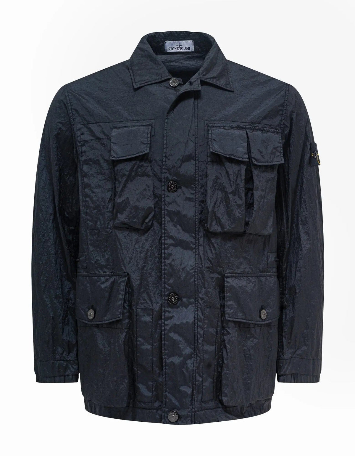 Stone Island Navy Blue Nylon Metal Watro TC Field Jacket Zoo Fashions