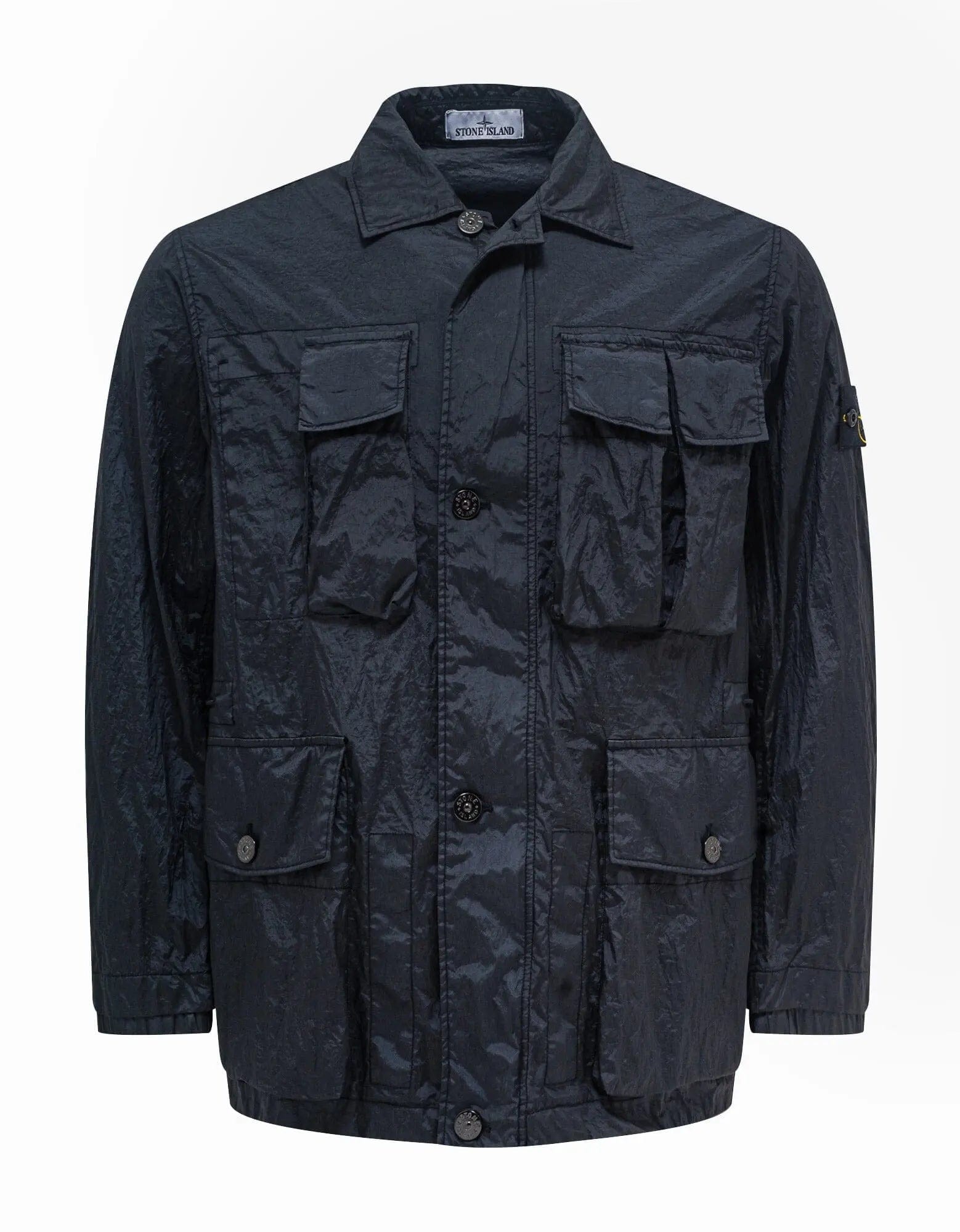 Stone Island Navy Blue Nylon Metal Watro TC Field Jacket Zoo Fashions