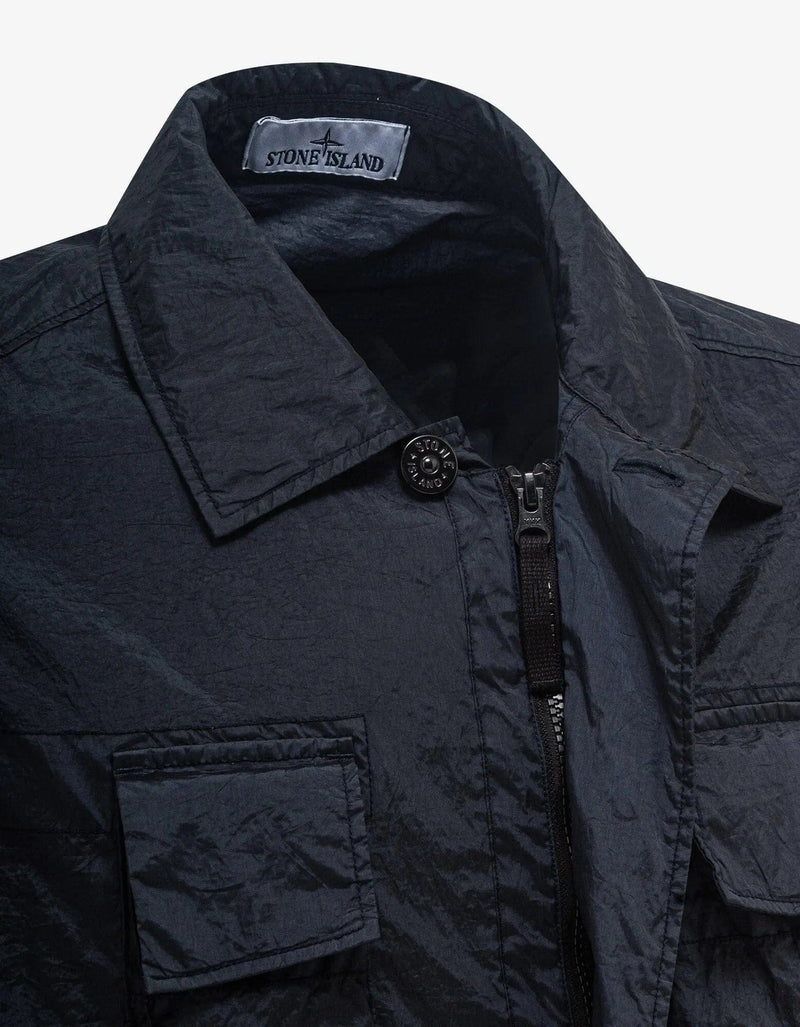 Stone Island Navy Blue Nylon Metal Watro-TC Field Jacket
