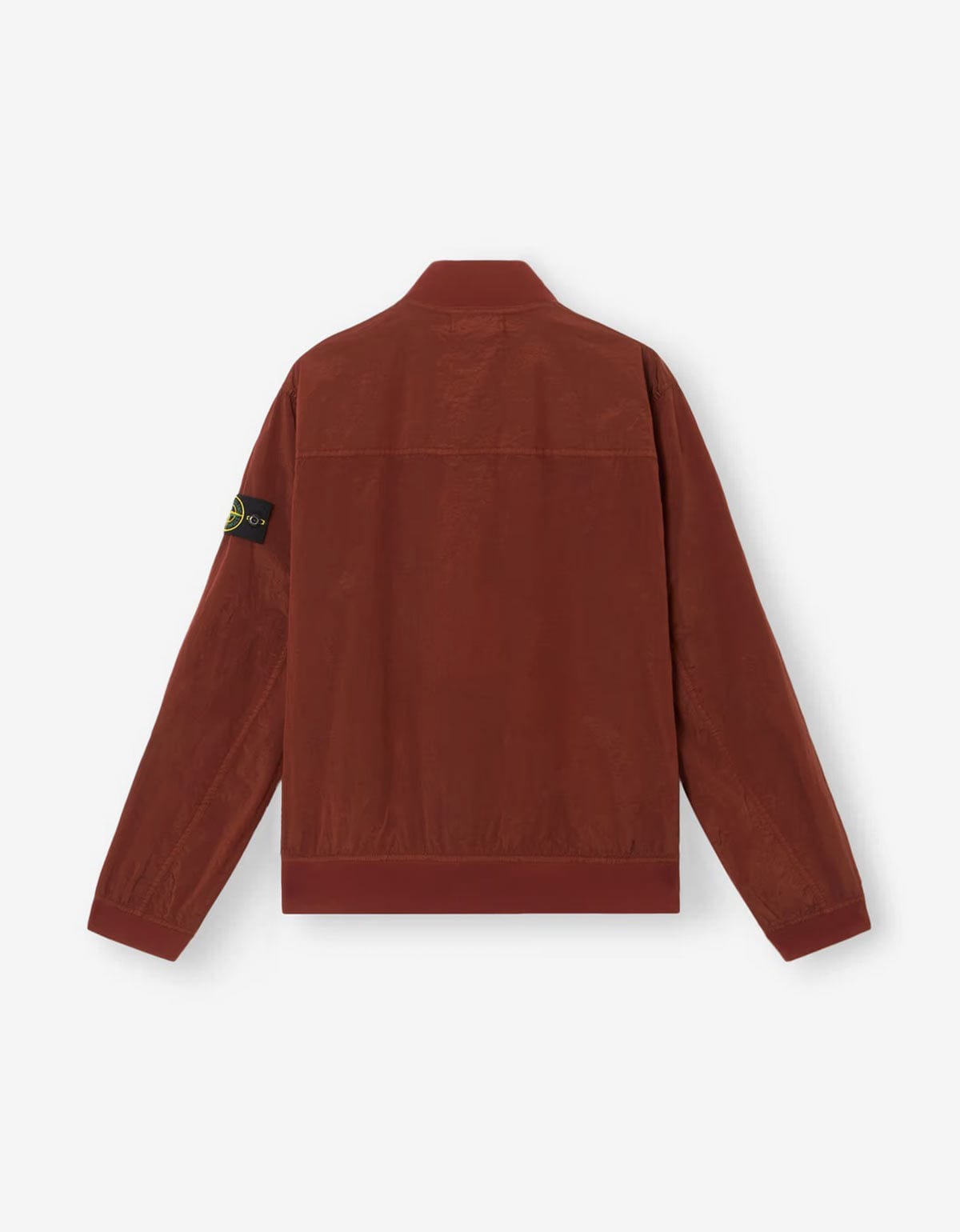 Stone Island Orange Nylon Metal Bomber Jacket