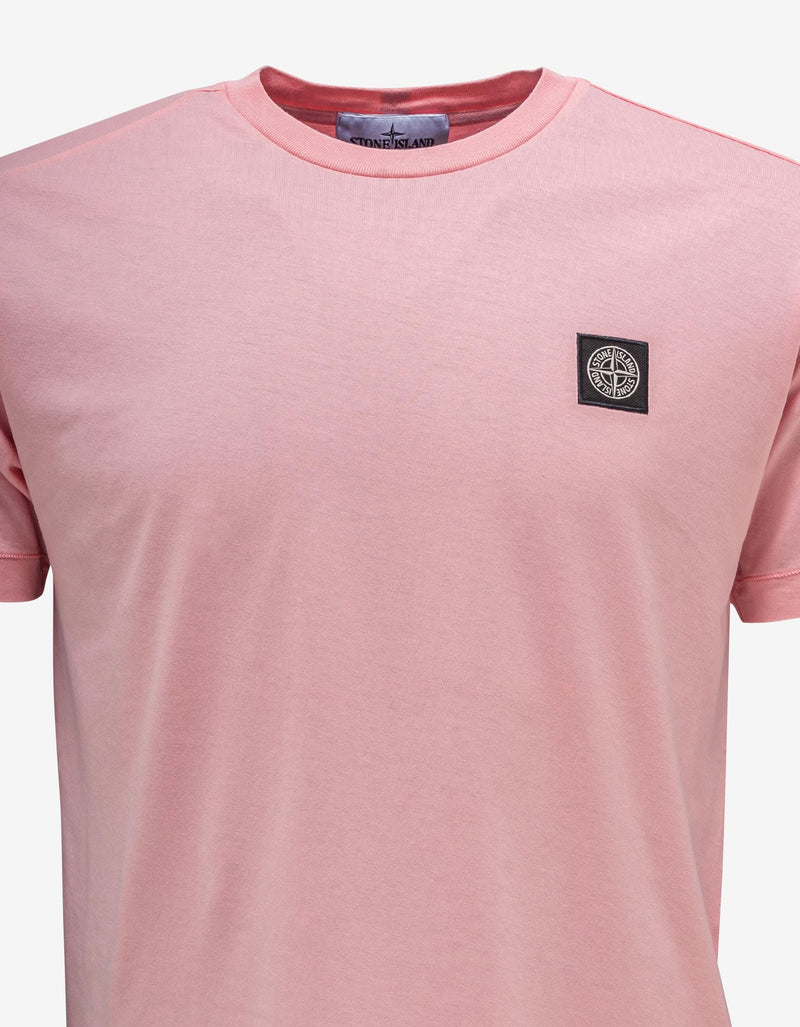 Stone Island Pink Compass Patch T-Shirt