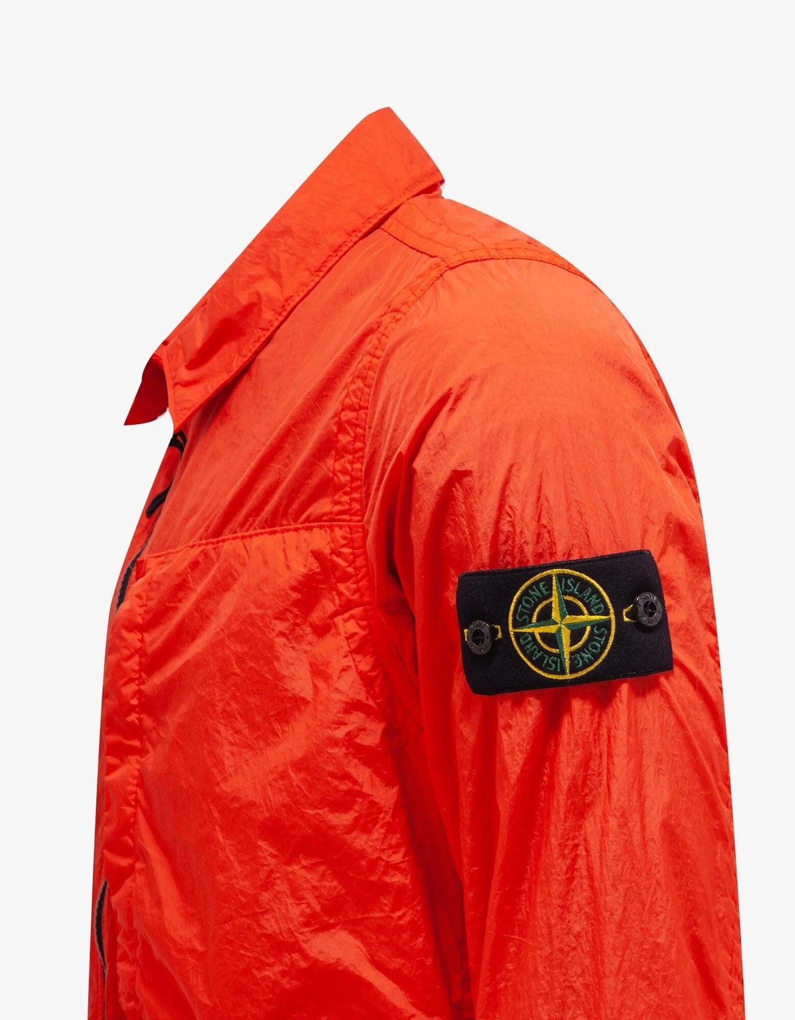 Stone island garment dyed half zip overshirt sales