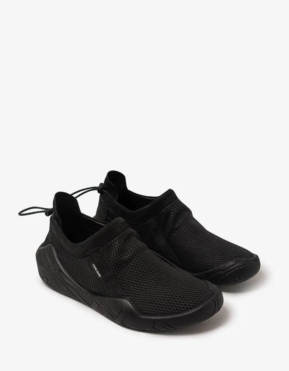 Moc Debossed Leather & Mesh Trainers