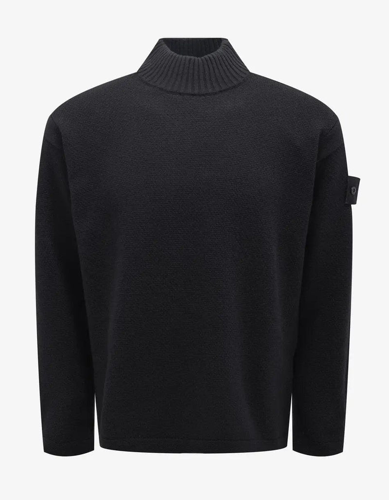 Stone Island Shadow Project Black Rollneck Sweater Zoo Fashions