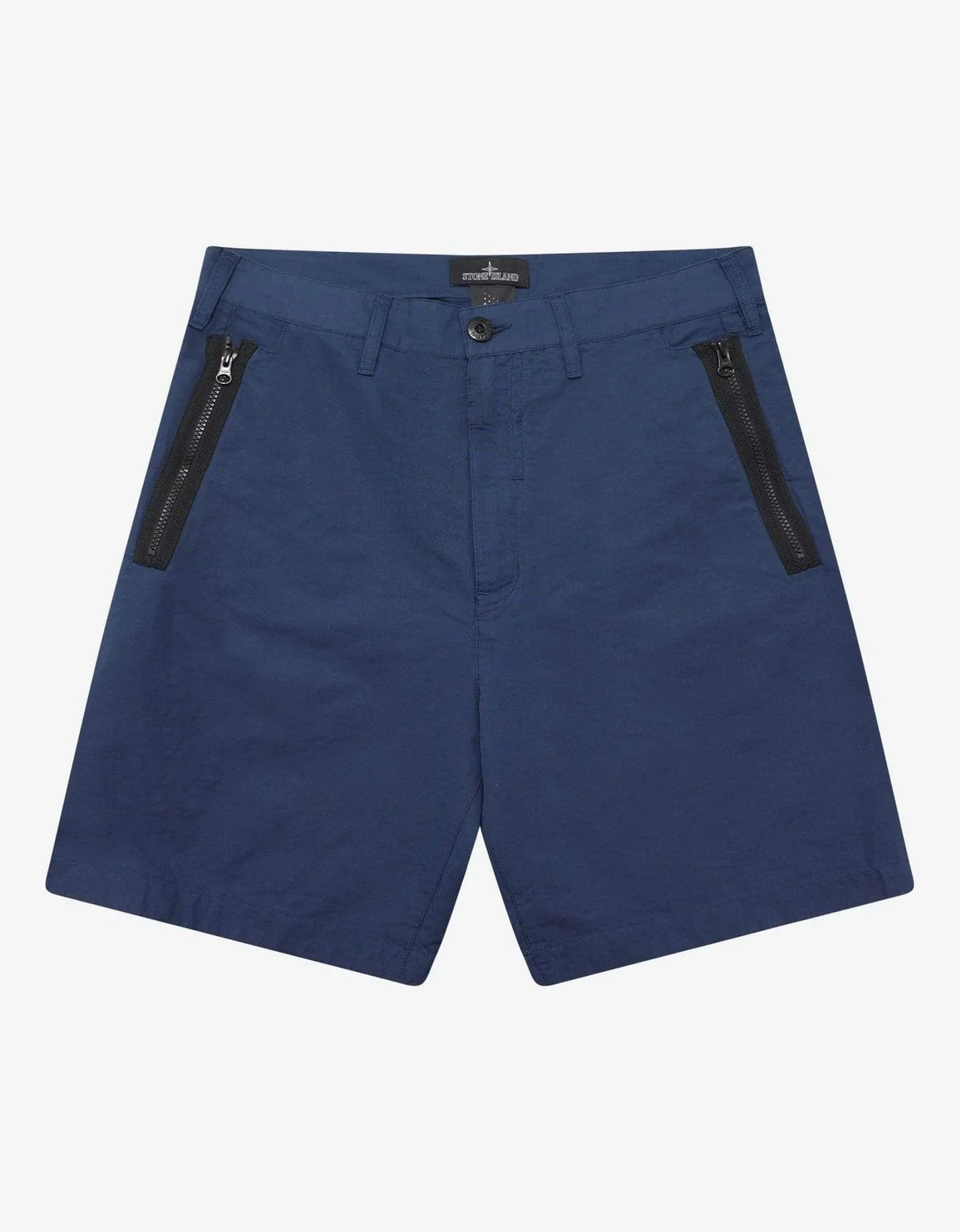 Stone Island Shadow Project Blue Zip Chino Shorts