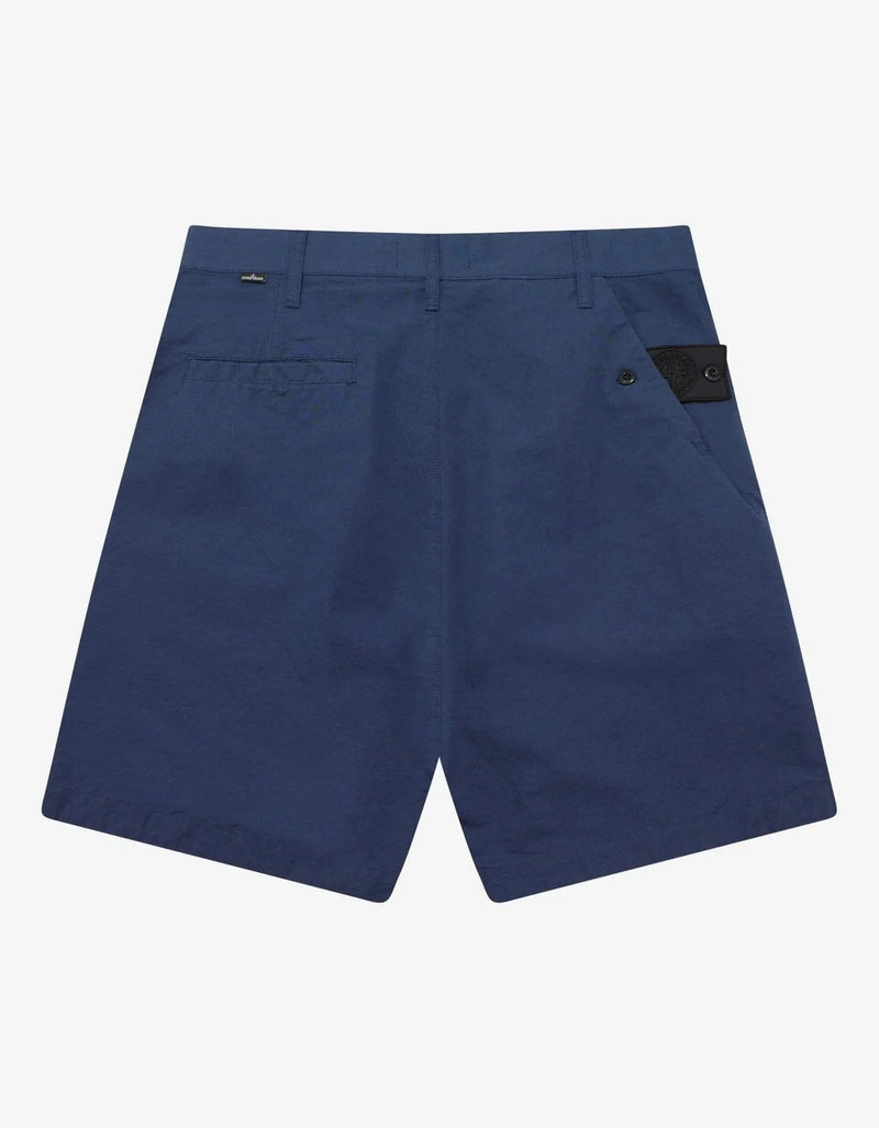 Stone Island Shadow Project Blue Zip Chino Shorts