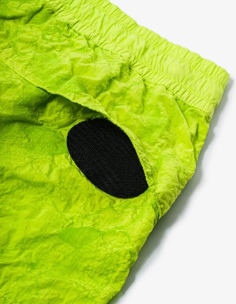 Stone Island Shadow Project Green Nylon Metal Waffle Swim Shorts