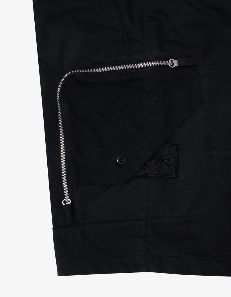 Stone Island Shadow Project Stone Island Shadow Project Black Bermuda Cargo Shorts