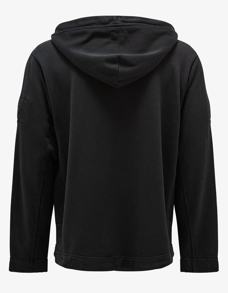 Stone Island Shadow Project Stone Island Shadow Project Black Mesh Detail Zip Hoodie