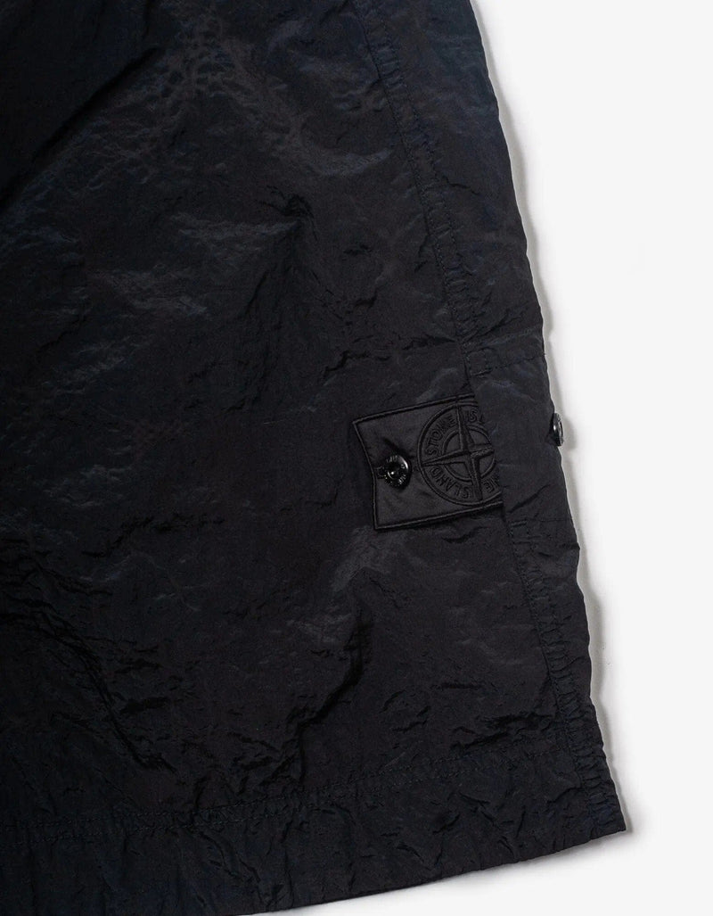 Stone Island Shadow Project Stone Island Shadow Project Black Nylon Metal Waffle Swim Shorts