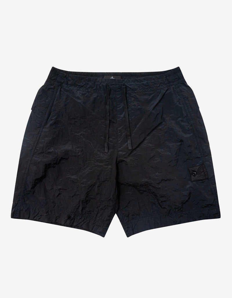 Stone Island Shadow Project Stone Island Shadow Project Black Nylon Metal Waffle Swim Shorts