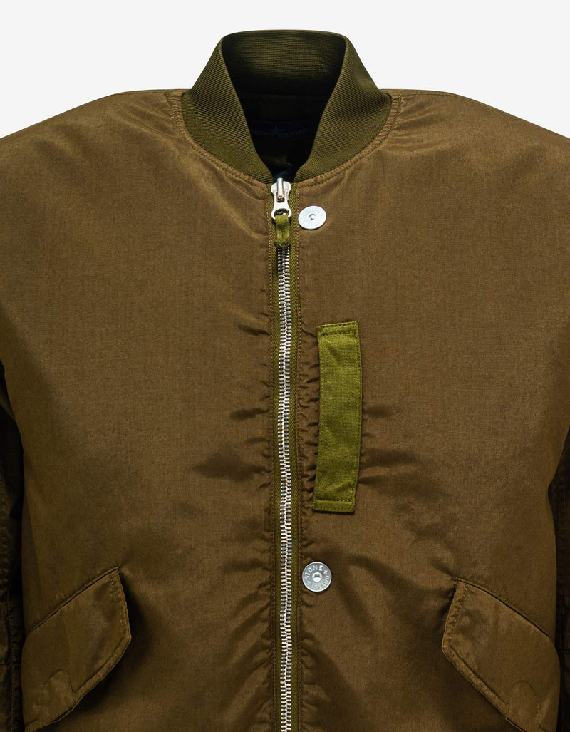 Stone Island Shadow Project Stone Island Shadow Project Khaki Hollowcore Poly Light Bomber Jacket