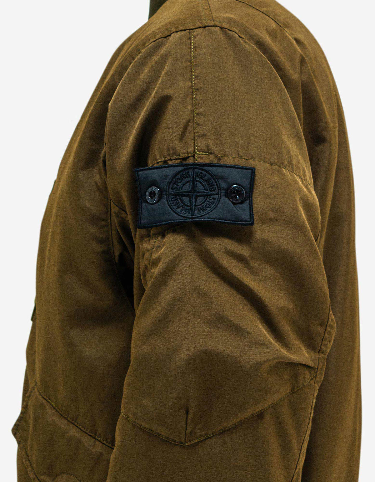 Stone Island Shadow Project Stone Island Shadow Project Khaki Hollowcore Poly Light Bomber Jacket