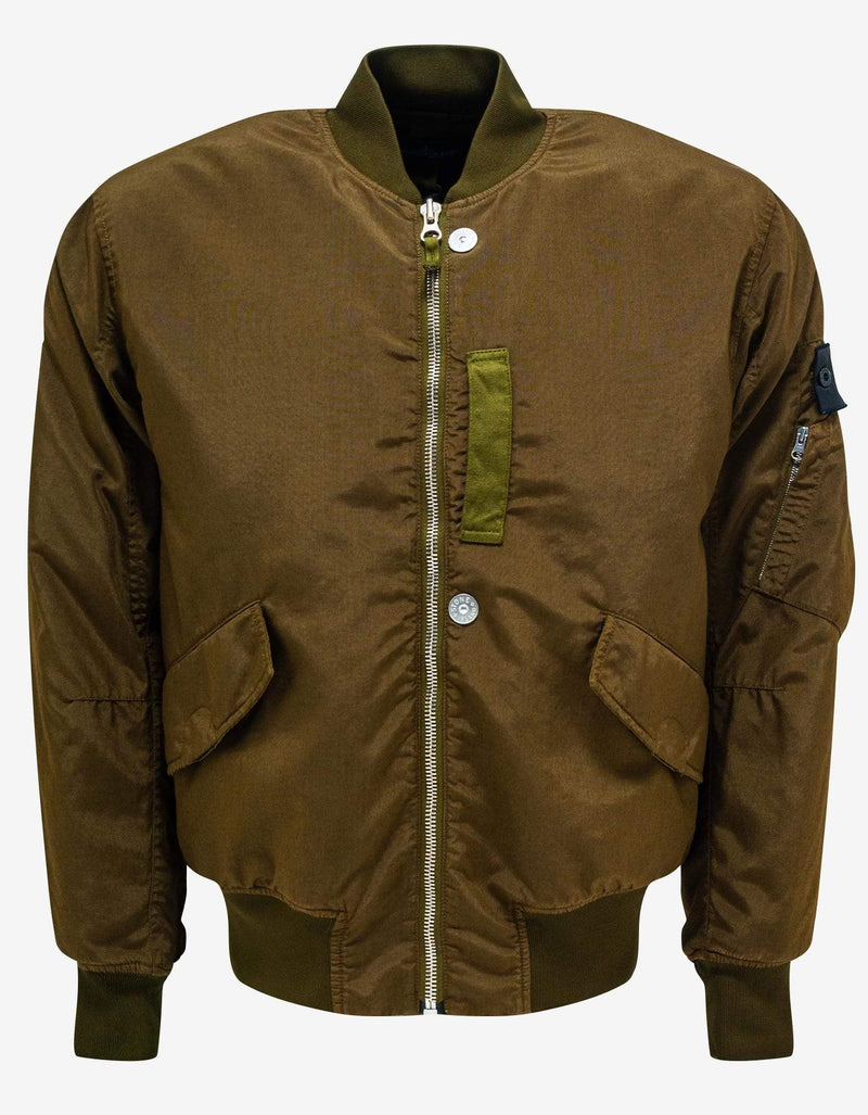 Stone Island Shadow Project Stone Island Shadow Project Khaki Hollowcore Poly Light Bomber Jacket