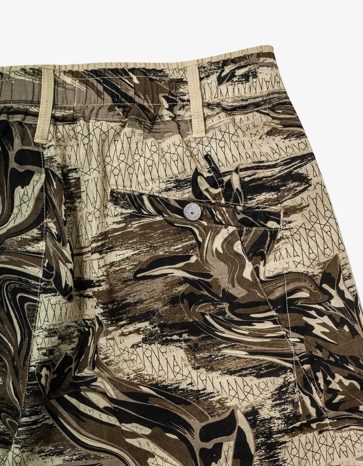 Stone Island Shadow Project Stone Island Shadow Project Khaki Printed Bermuda Shorts