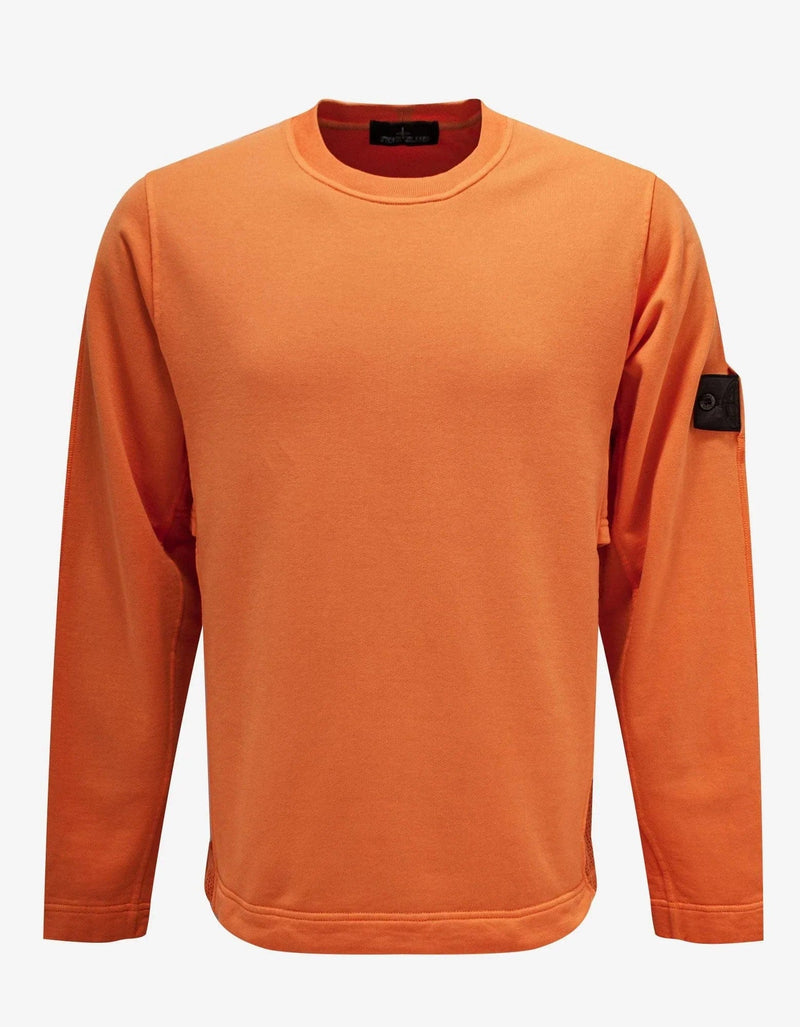 Stone Island Shadow Project Stone Island Shadow Project Orange Mesh Detail Sweatshirt