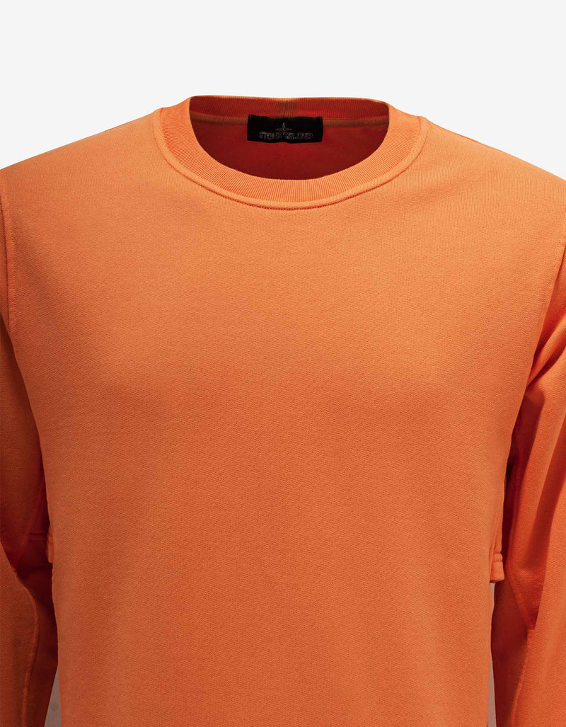 Stone Island Shadow Project Stone Island Shadow Project Orange Mesh Detail Sweatshirt