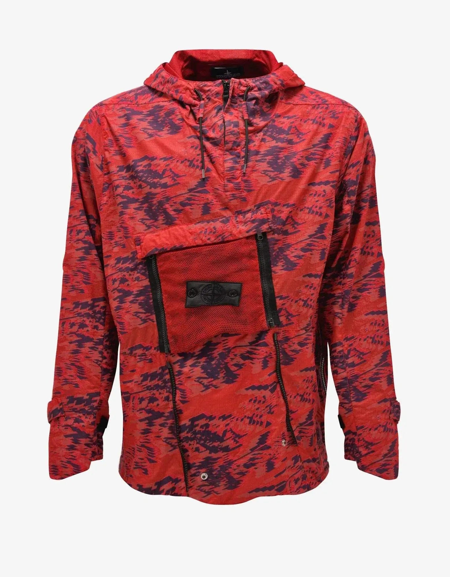 Stone Island Shadow Project Red Convert Cargo Anorak Zoo Fashions
