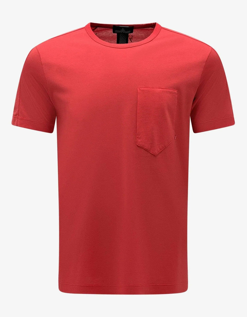 Stone Island Shadow Project Stone Island Shadow Project Red Geometric Graphic T-Shirt