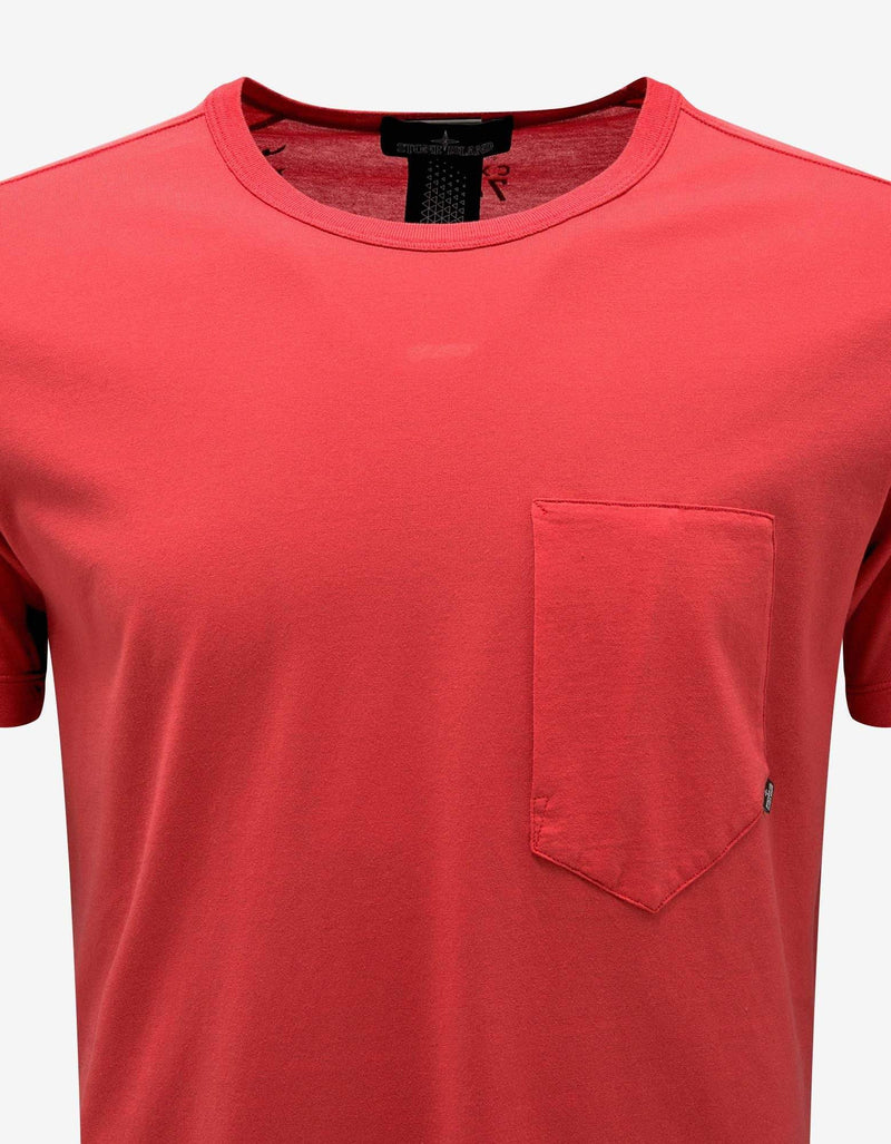 Stone Island Shadow Project Stone Island Shadow Project Red Geometric Graphic T-Shirt
