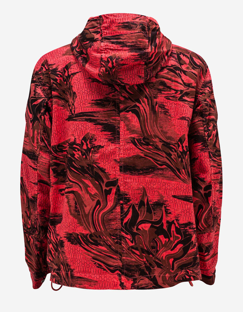 Stone Island Shadow Project Stone Island Shadow Project Red Printed Linen Cordura-TC Jacket