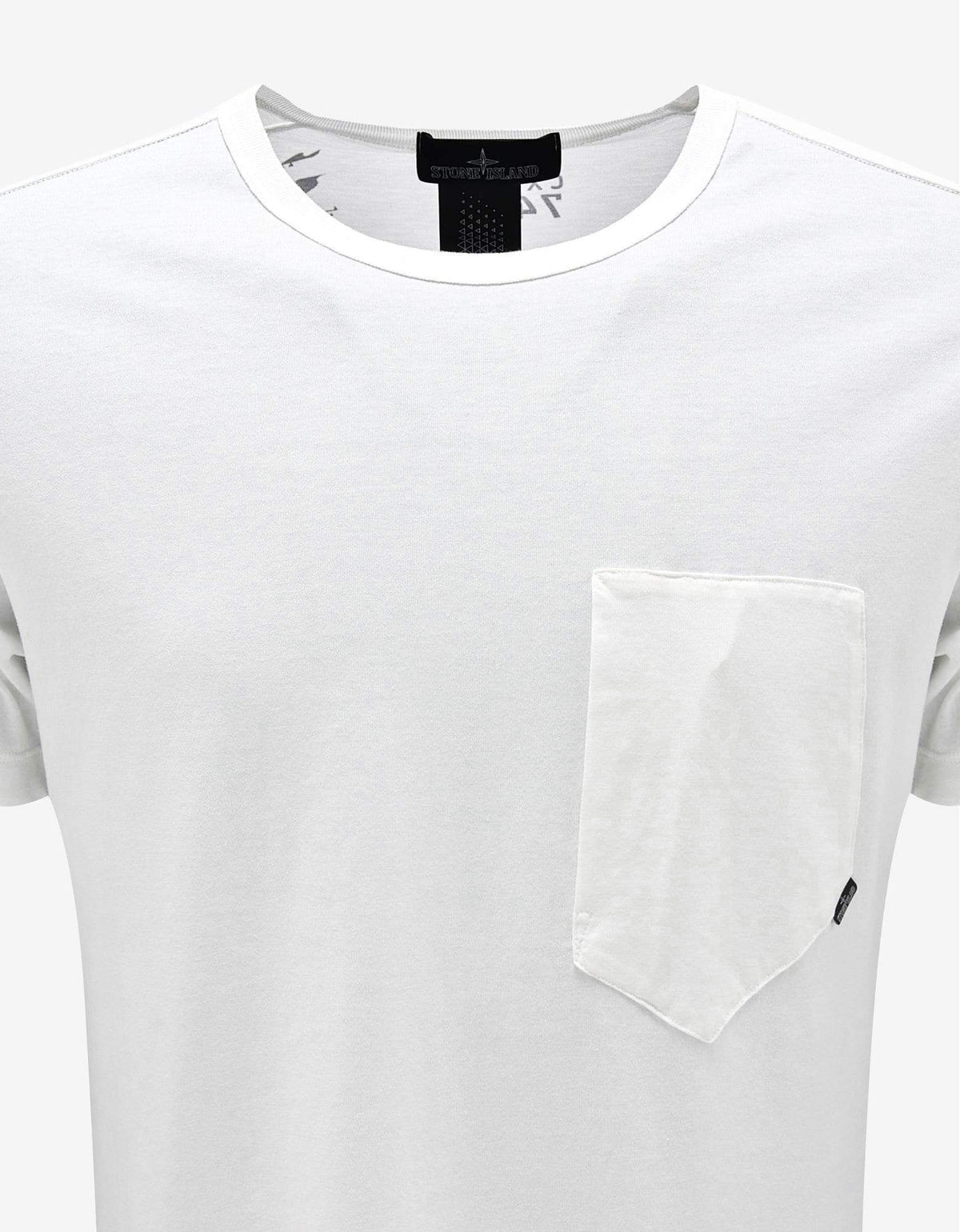 Stone Island Shadow Project Stone Island Shadow Project White Geometric Graphic T-Shirt